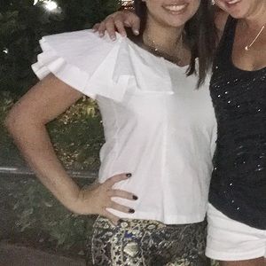 White Blouse with a gorgeous neck